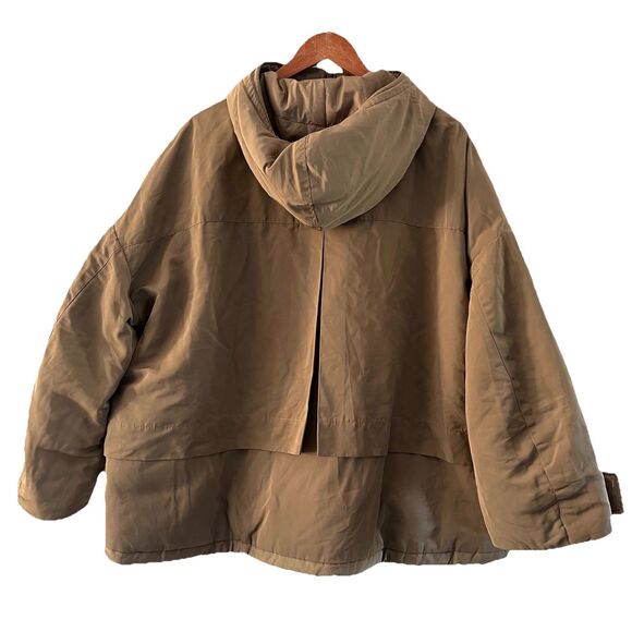 Uniqlo x White Mountaineering Hybrid Down Oversized Parka beige mens size XL - Picture 2 of 7